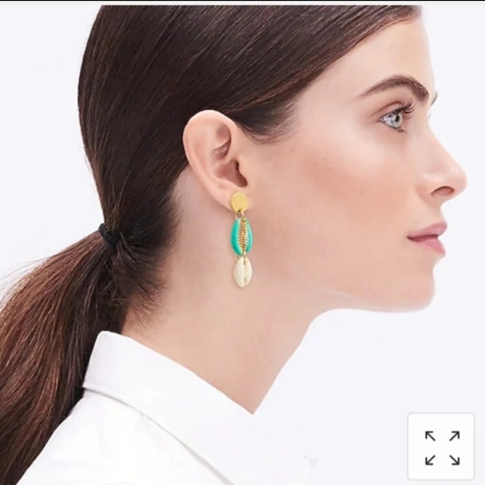 J.Crew Shell Drop Earrings - Picture 3 of 5